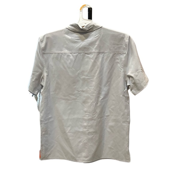 Margaritaville Light Gray Casual Button Down Shirt - Picture 2 of 5